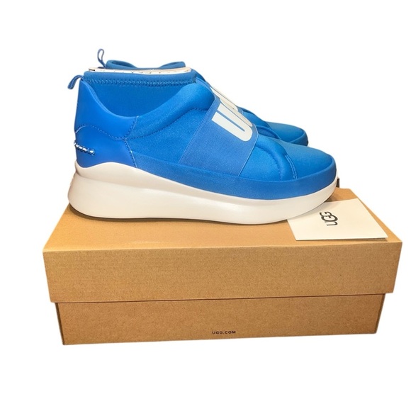 NWT UGG Neutra Neon Blue Slip-On Sneakers Women’s US Size 8 - Picture 10 of 13